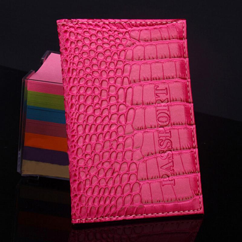 Delicate Geschäfts Kartenhalter Passdecke Pu Leder Alligator Prägung Reisepass