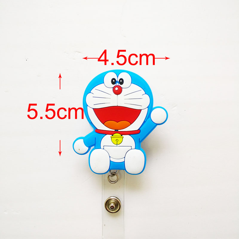 Silikon inhaber Bank Kreditkarte Halter Card Bus ID Halter Identität Abzeichen mit Cartoon Retractable Reel