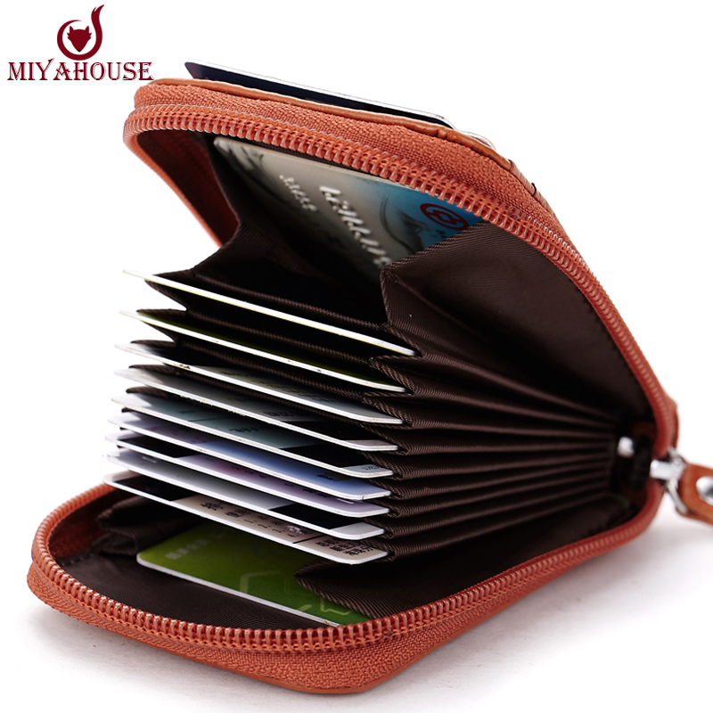Echtes Leder Unisex Kartenhalter Geldbörsen Hochwertigen Weiblichen Kreditkarte Halter Damen Kissen kartenhalter