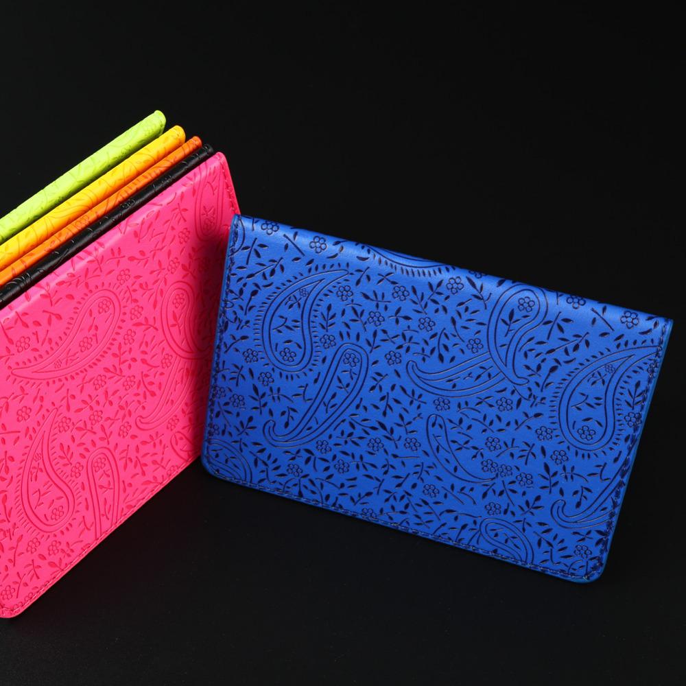 Neue Lavendel Reisepass Abdeckung PU Leder ID Visitenkarte Halter Reisen Tasche Brieftasche Ticket Beutel Packungen