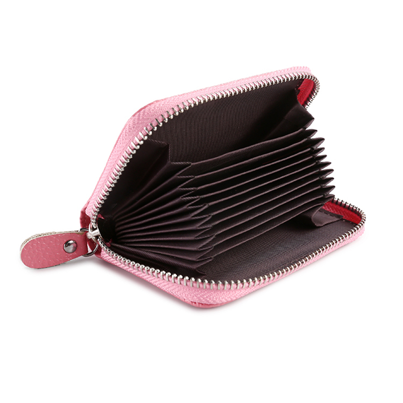 Damen Reißverschluss kreditkarteninhaber lackLeder mode karteninhaber erweiterbar id halter Taschen durch 8 farbe