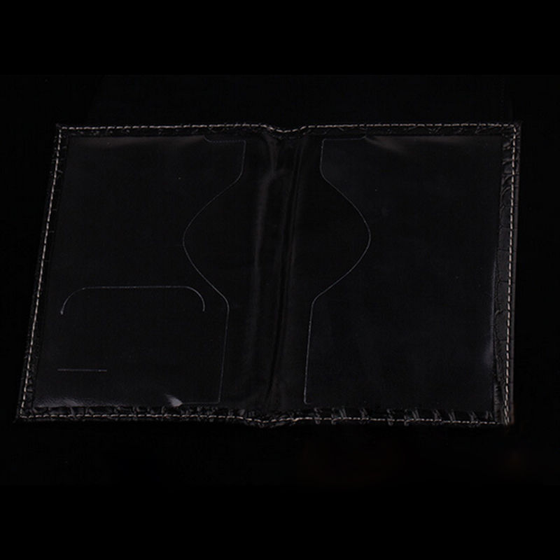 1 X HOT nizza Unisex Damen Herren Alligator PU Leder Brieftasche Präge Reisepass Schutzfolie Heiße