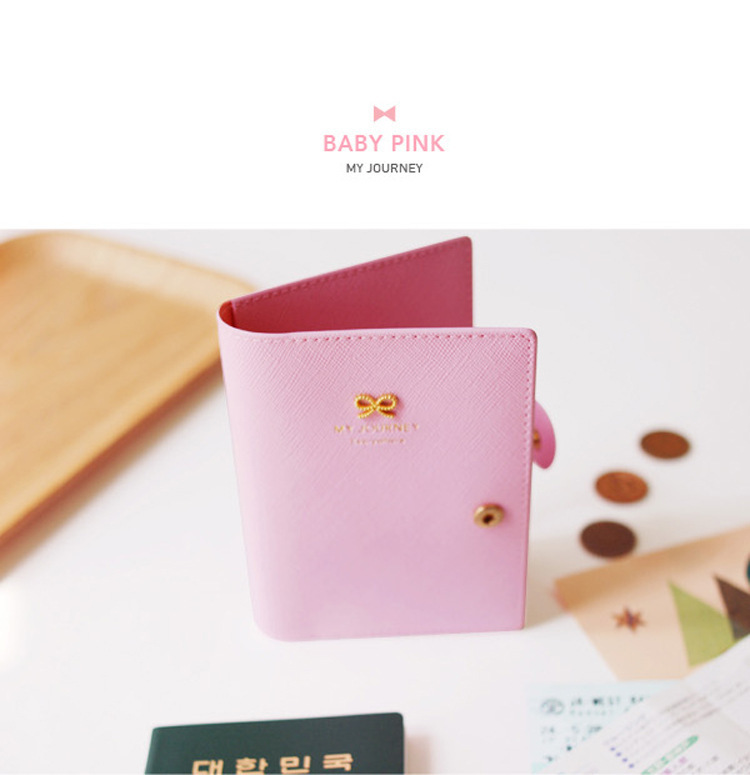 4 farben süß bowknot schnallen Reisepass personalausweis halterabdeckung Tasche hochwertige