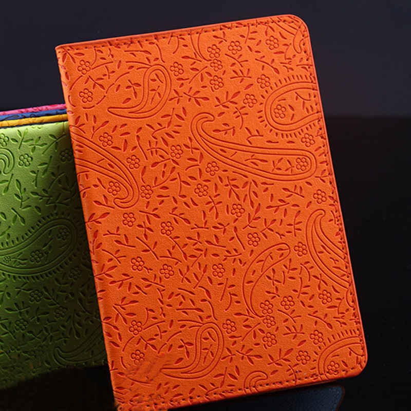 lavendel Reisepass Abdeckung PU Leder ID Karte Fahrkarte Beutelpackungen Passport Covers Paßbeutel