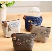 Weihnachtsgeschenk Neue  mode Vintage Reißverschluss Geldbörse Brieftaschen Mini Tasche Billig Retro