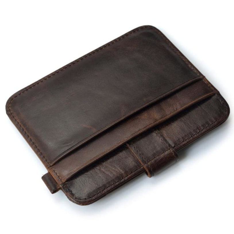 Marke Neue Slim Kreditkarte Halter Mini Geldbörse Herren Leder ID Handtasche Tasche Pouch