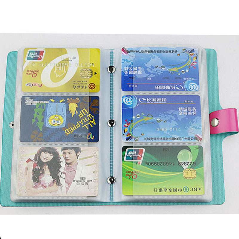 doppel Haspe Damen Herren karte Taschen namen ID Visitenkartenhalter Hochwertiges Leder