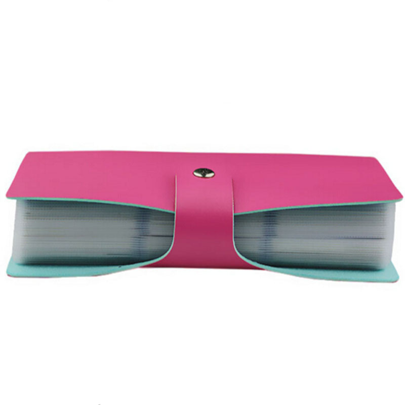 doppel Haspe Damen Herren karte Taschen namen ID Visitenkartenhalter Hochwertiges Leder