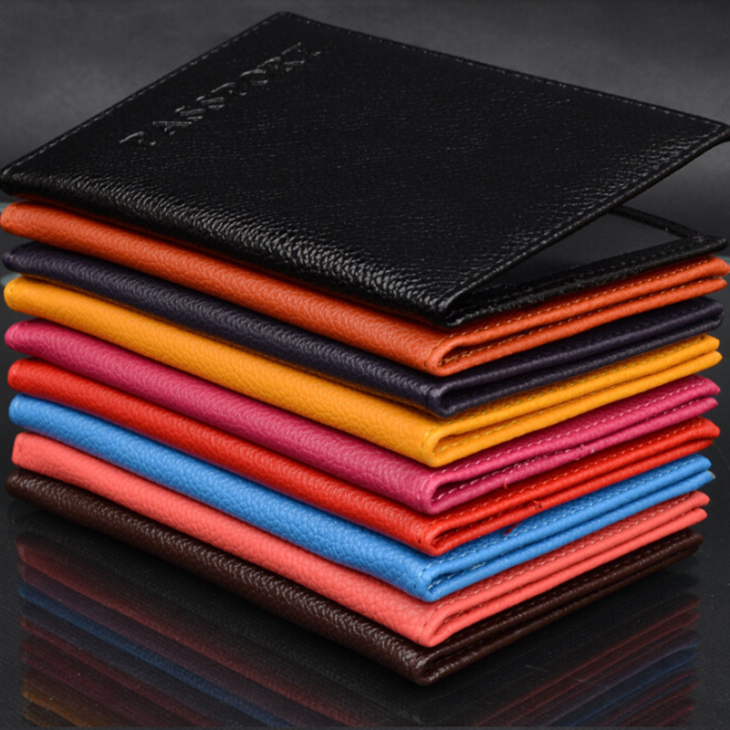 Neue Pu Leder Damen Reisepass Paar Modelle Damen Travel pass abdeckung Unisex Karte Mann Kartenhalter