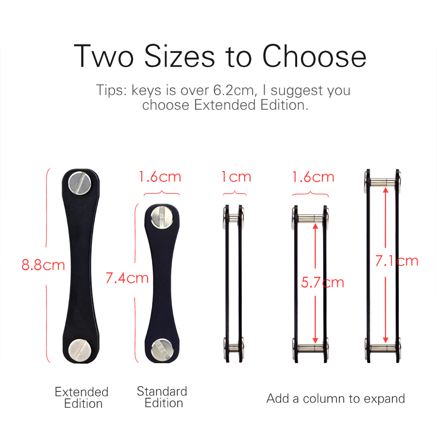 Key smart Schlüssel Halter Kette Clip Fest Oxid Aluminium Organisator intelligente EDC Tasche auto schlüssel