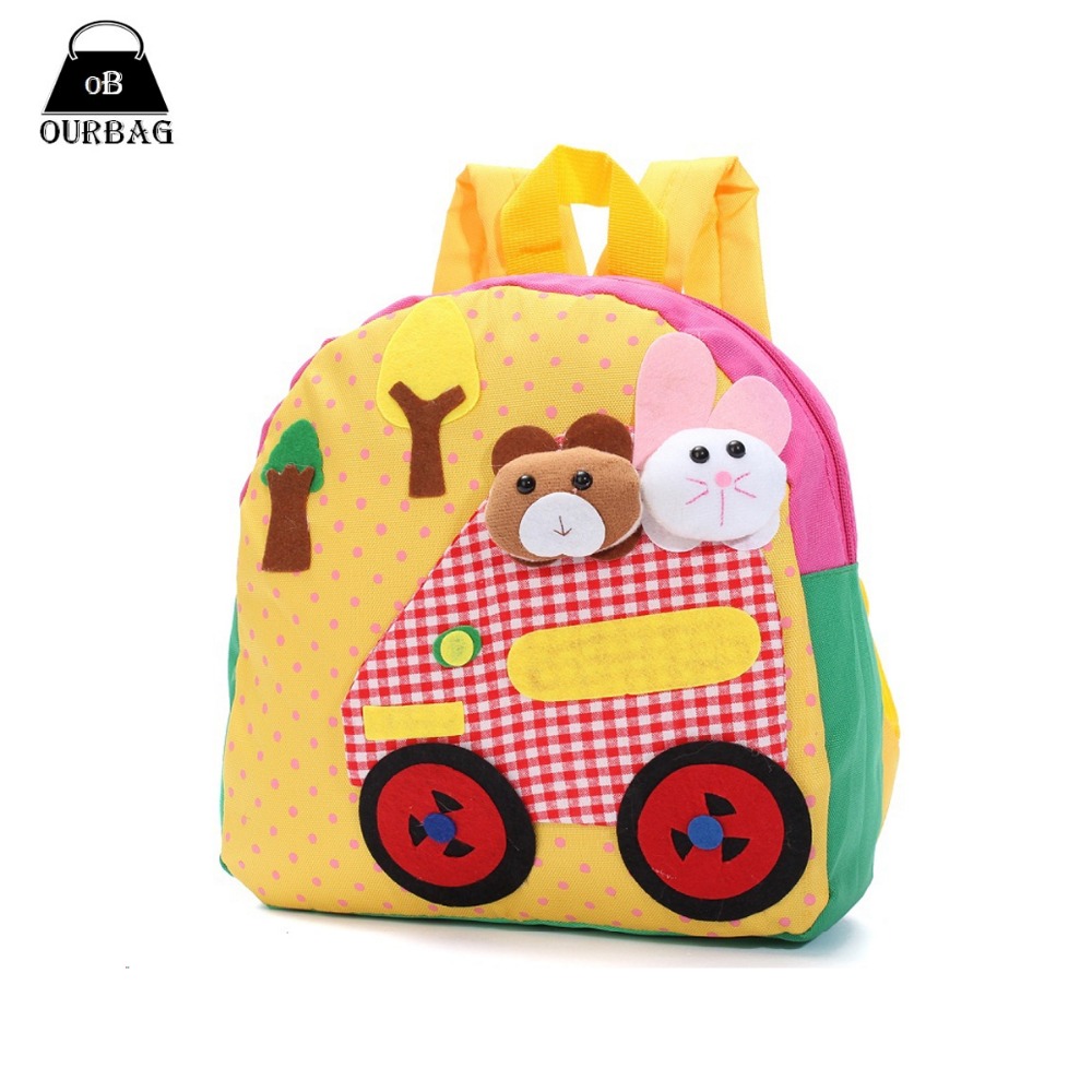 Heißer Leinwand Schultaschen für Kinder Hight Qualität Kleine Kleine Baby Kindergarten Taschen Tier