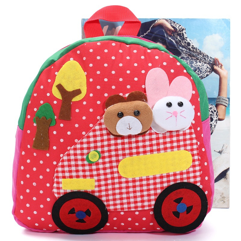 Heißer Leinwand Schultaschen für Kinder Hight Qualität Kleine Kleine Baby Kindergarten Taschen Tier