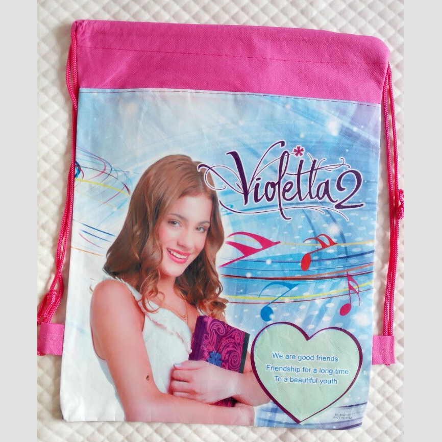 Kinder Cartoon Gedruckt Kordelzug Rucksäcke Baby Jungen Kinder Schultaschen Mochila Infantil Violetta Mädchen