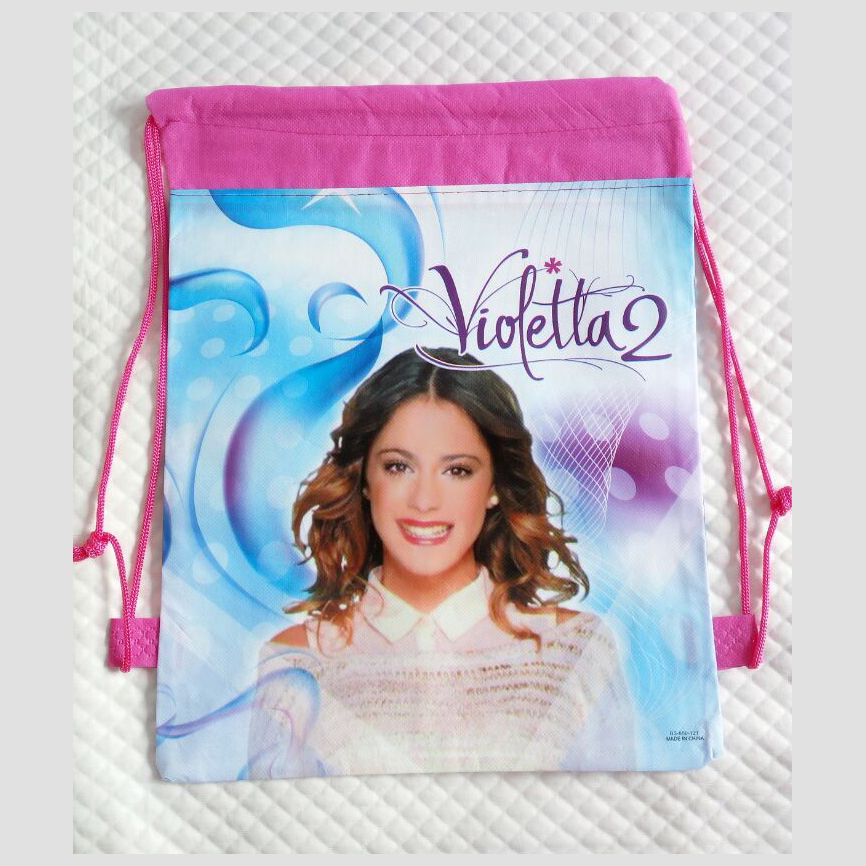 Kinder Cartoon Gedruckt Kordelzug Rucksäcke Baby Jungen Kinder Schultaschen Mochila Infantil Violetta Mädchen