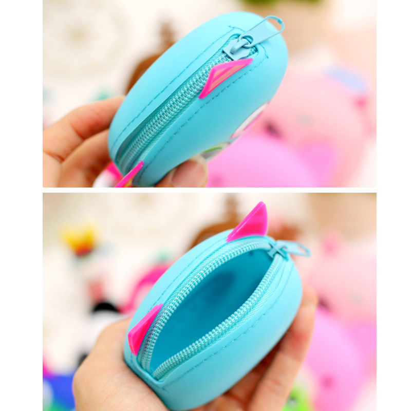 3D Cartoon Tier bonbonfarbenen Mädchen Münze Taschen Damen SchlüsselTaschen Kinder niedlichen Cartoon