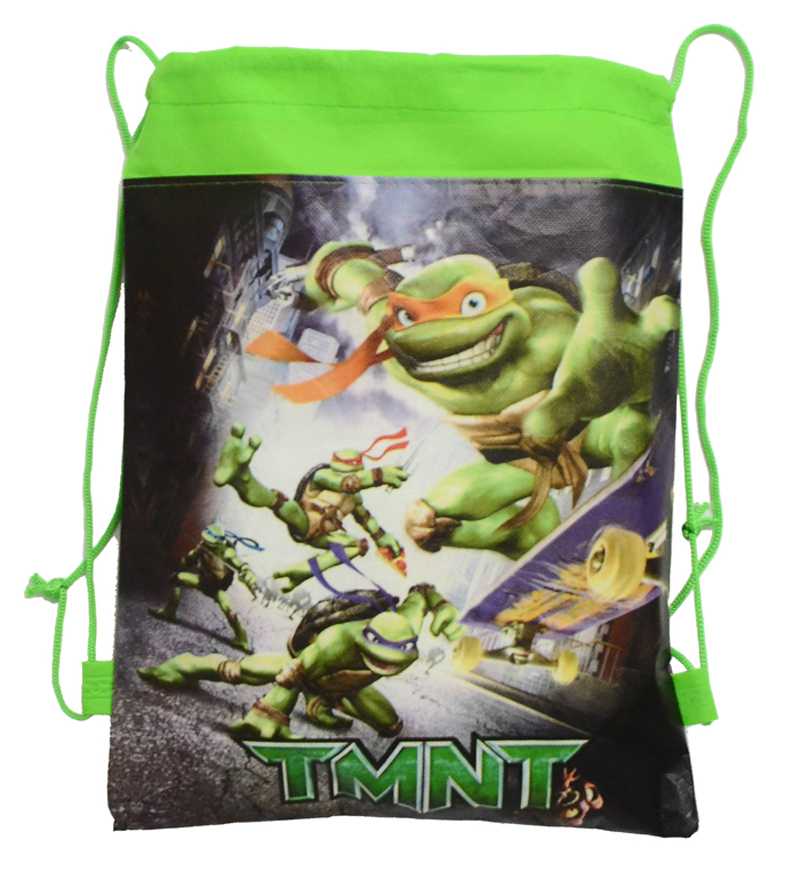 1pic Teenage Mutant Ninja Turtles Kinder Schultaschen Turtles Kinder Kordelzug Rucksack   Tasche Für jungen