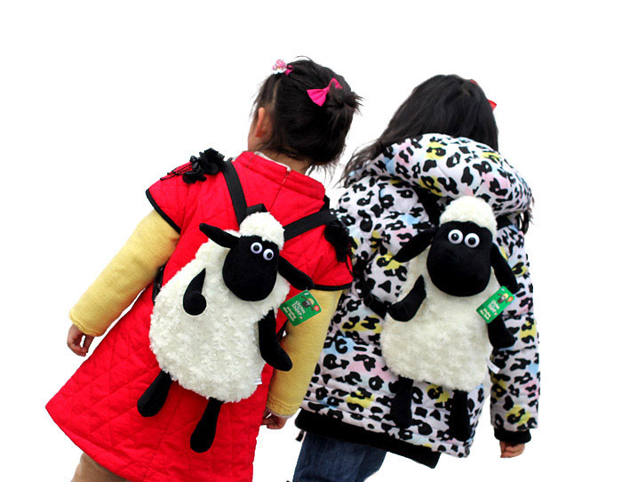 Neue Qualität Plüsch Nette Karikatur Schäfchen Kinder Schultaschen für Mädchen Jungen Kinder