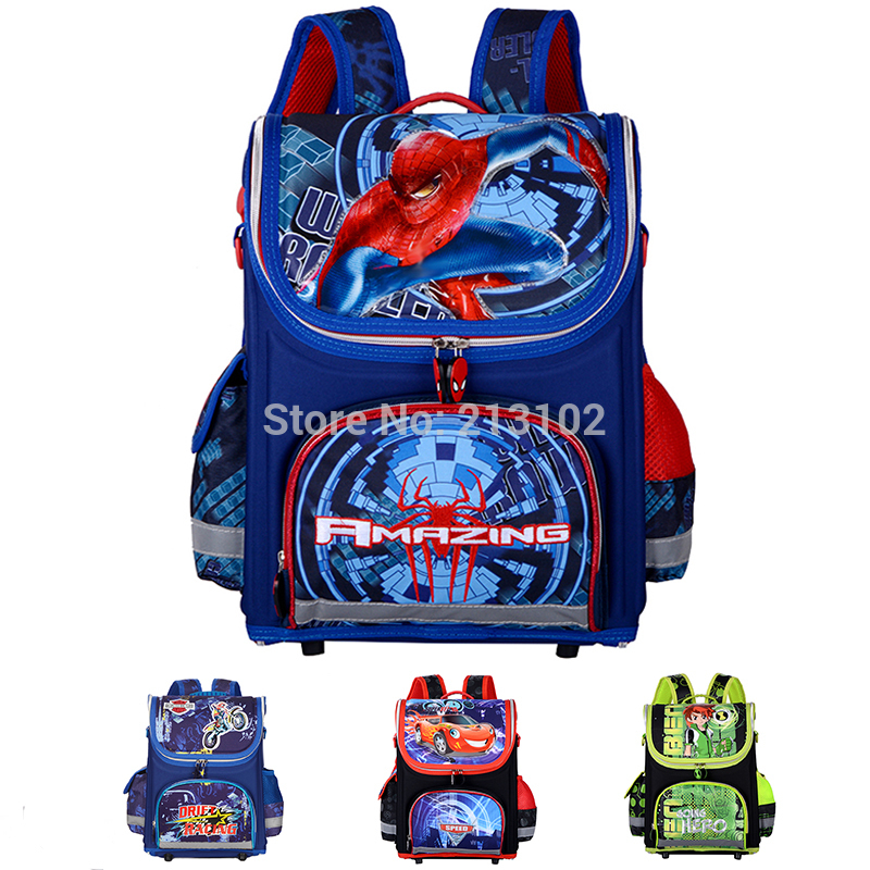 neue kinder Schultaschen für jungen orthopädische wasserdichte Rucksäcke Kind junge spiderman Buch Tasche