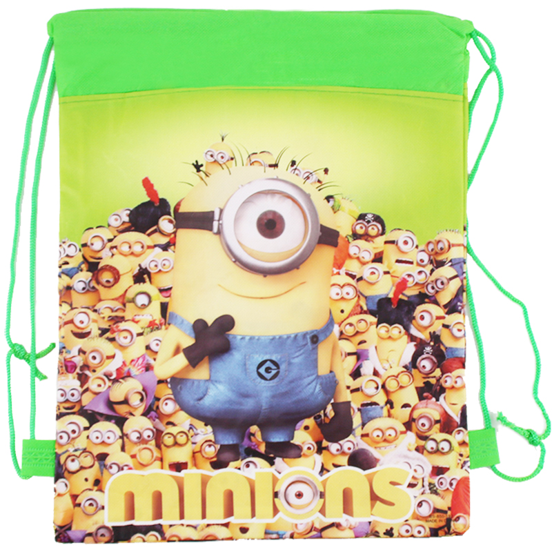 neue Minion Kinder Schultaschen für Mädchen   Jungen niedlichen Cartoon Kinder Rucksack zwei Seite