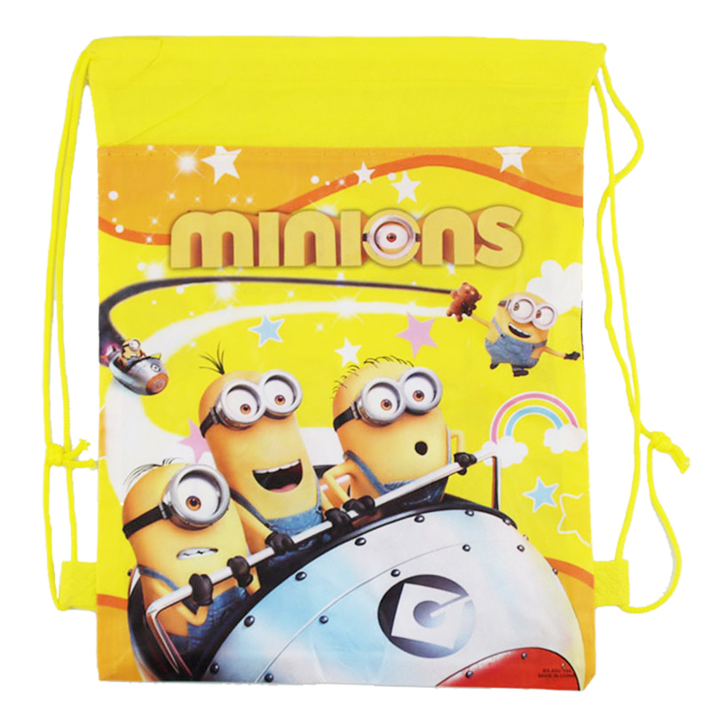 neue Minion Kinder Schultaschen für Mädchen   Jungen niedlichen Cartoon Kinder Rucksack zwei Seite