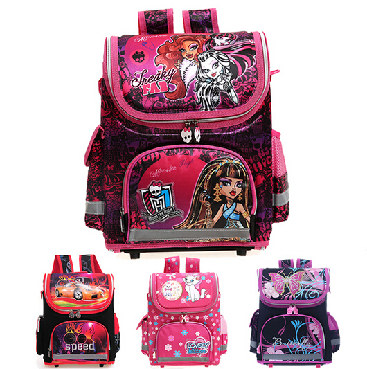 Kinder schulRucksack monster high schmetterling winx EVA GEFALTET orthopädische Kinder Schultaschen für jungen