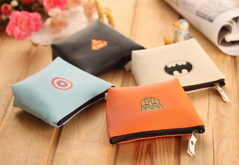 Baby Jungen Kinder Superhero Mini Key Batman Geldbörse Geldbörsen Halter für Mädchen Cartoon