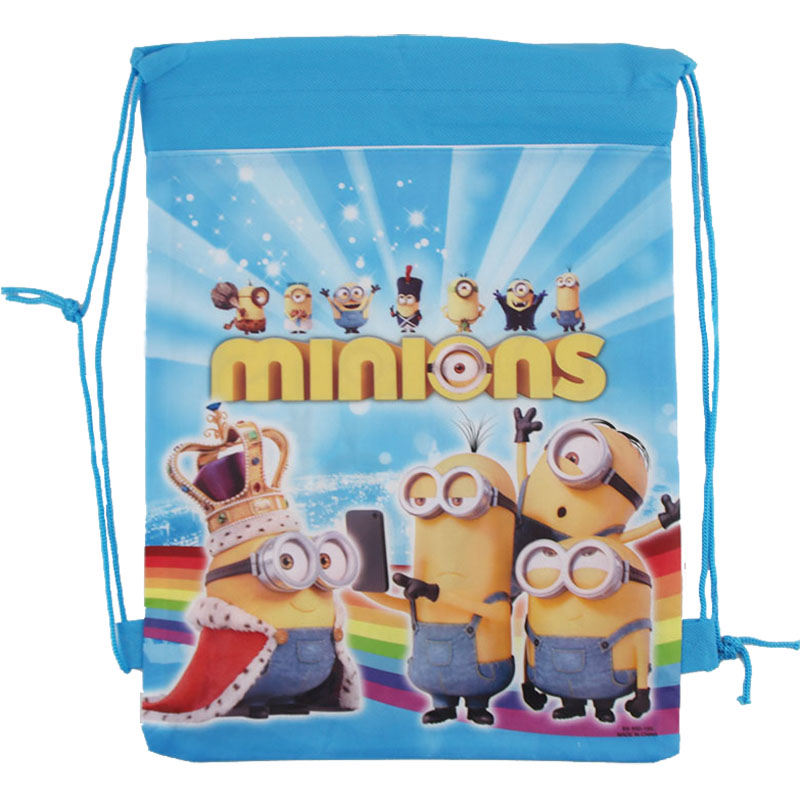 Neue Stil Despicable Me   Minions Kinder Cartoon Kordelzug Kinder Rucksäcke Nette Schultaschen Mochila Infantil