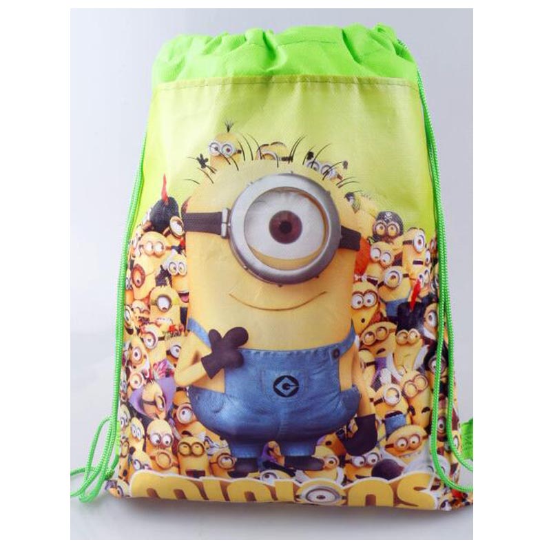 Neue Stil Despicable Me   Minions Kinder Cartoon Kordelzug Kinder Rucksäcke Nette Schultaschen Mochila Infantil