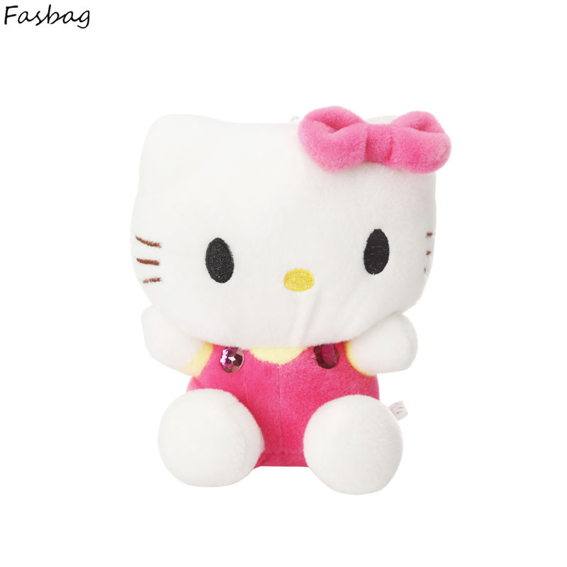 Neue Nylon Nette Dot Hallo Kitty Rucksäcke Geschenk für Kinder plüsch Cartoon Schultasche für Kind