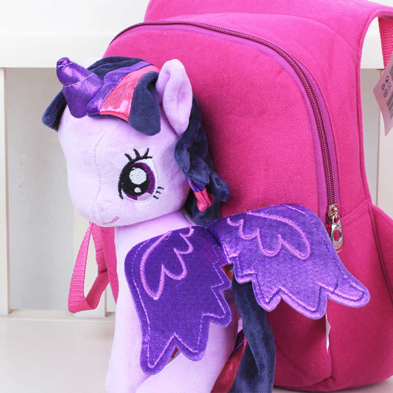 Neue Marke Qualitäts nette 3D My Little Pony Minion plüsch Rucksack kinder Umhängetasche Cartoon Schultasche