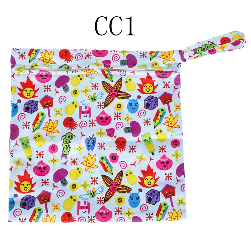 10 Farben Baby Protable Nappy Fachverwendbare Waschbare Wet Trockenen Tuch Reißverschluss Wasserdichte Windel