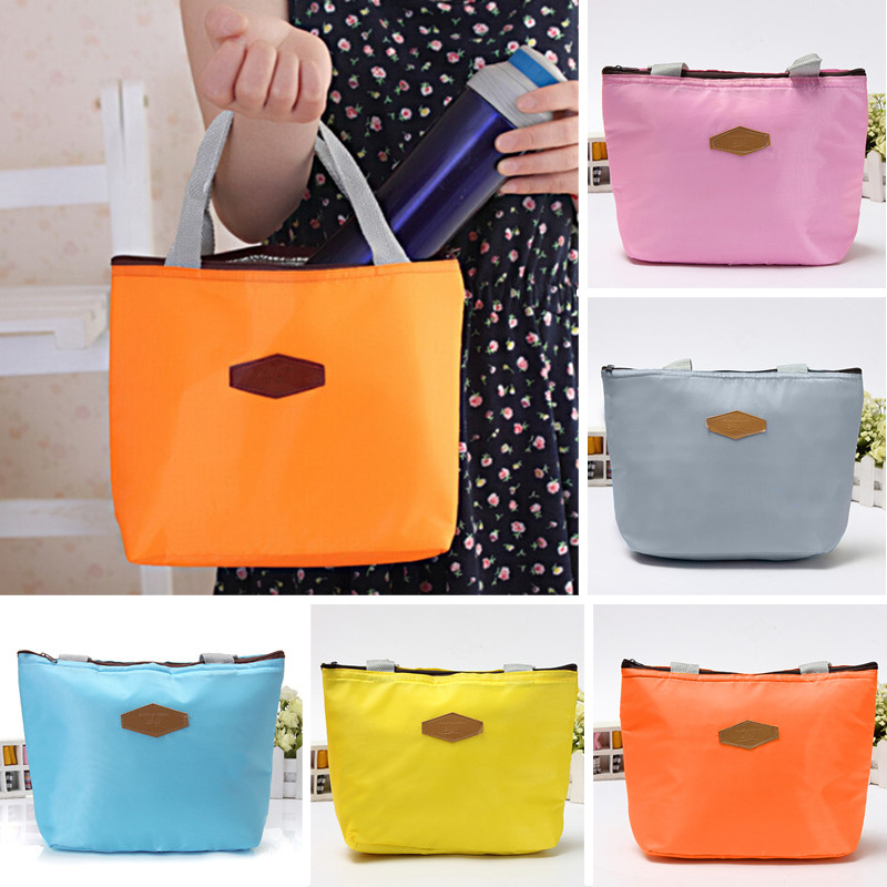 Hot Isolierten Tinfoil Aluminium Kühler Picknick Wasserdichte Reisetasche Box Mode 5 Candy Farben Freies Verschiffe