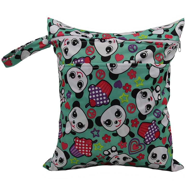 (1 teil los) Doppel Taschen Wasserdichte Portable Multifunktionale Baby windel windel Taschen Entwickelt Windel Nass