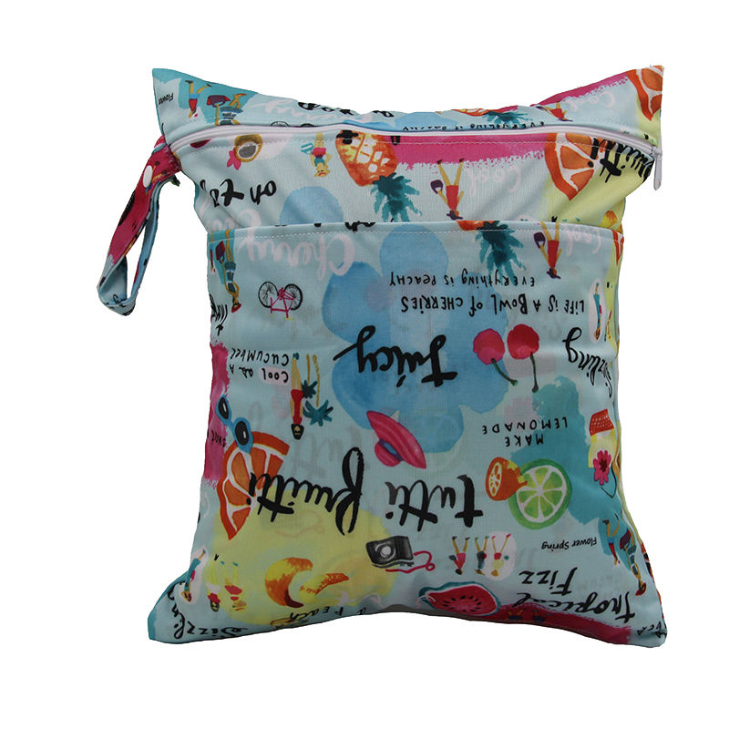 (1 teil los) Doppel Taschen Wasserdichte Portable Multifunktionale Baby windel windel Taschen Entwickelt Windel Nass