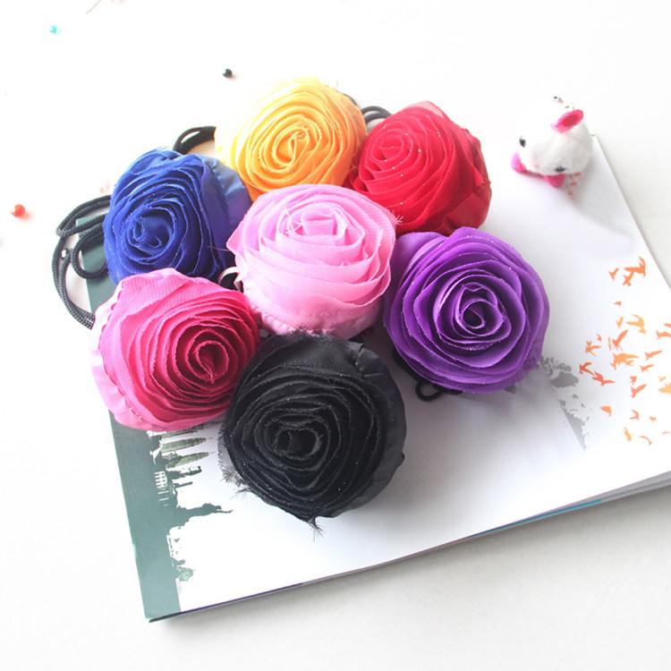 Neue Art Und Weise Rose Blumen Wiederverwendbare Faltbare Einkaufstasche Reise Grocery Taschen Trage