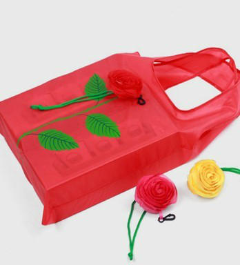 Neue Art Und Weise Rose Blumen Wiederverwendbare Faltbare Einkaufstasche Reise Grocery Taschen Trage