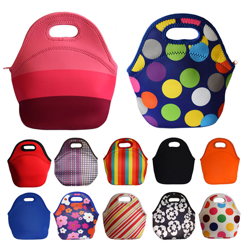 Lancheira thermo isoliert neopren Lunchpaket für Damen kinder lunchbags tote mit Reißverschluss kühler
