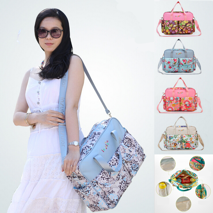 Mode Bunten Tote Windelbeutel kreuzkörper Multifunktionale Mumie Taschen Mutterschaft Schulter Wickel Taschen