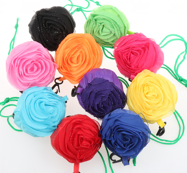 MIC 10 Farben Pretty Rose Faltbare Eco Wiederverwendbare Umwelt Einkaufstaschen 39,5 cm x 38 cm