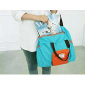 Damen Reisetasche Falten Wasserdichte Nylon Große Einkaufstasche Duffle Schulter Reißverschluss Reise