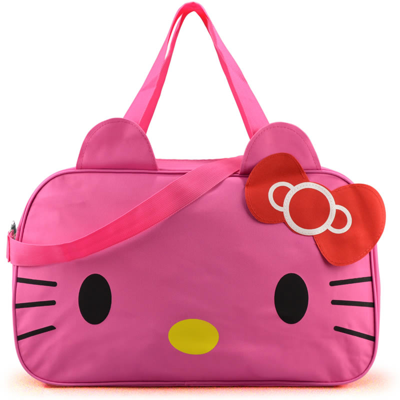 Damen Reisetasche Neue Stil Leinwand Stoff Sporttasche Gepäck Taschen Hallo Kitty Cartoon Bolsa Feminina Schule