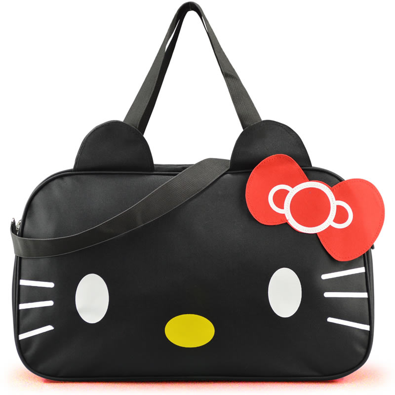 Damen Reisetasche Neue Stil Leinwand Stoff Sporttasche Gepäck Taschen Hallo Kitty Cartoon Bolsa Feminina Schule