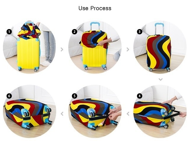 Reise on Road Gepäck Cover Schützende Koffer abdeckung trolley Reisegepäck staubschutz für 18 bis 30
