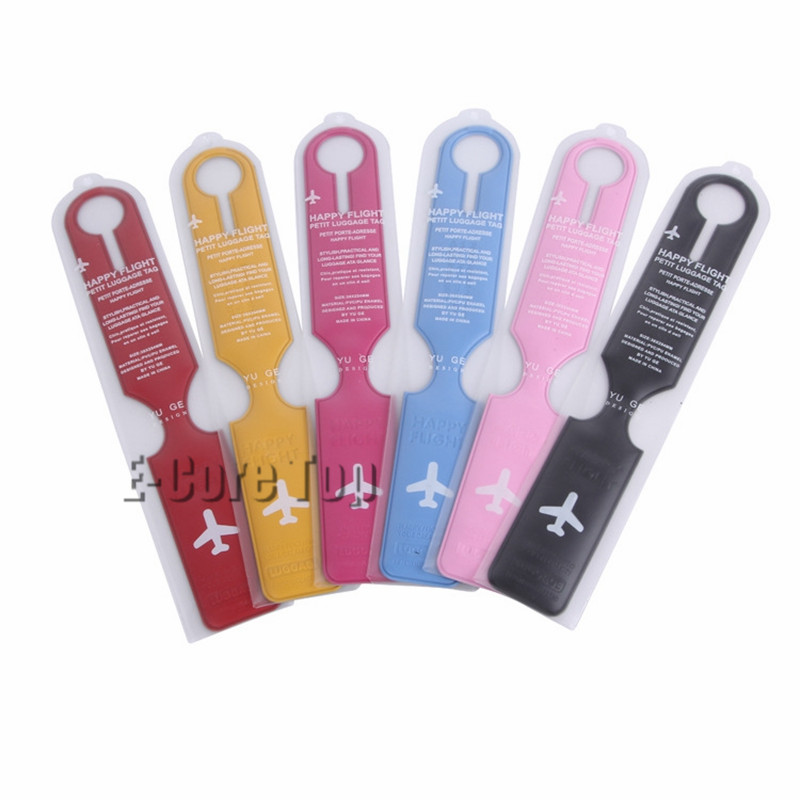 Koreanische Art Gepäck Tag Leicht Identifizieren Für Reisen PVC Weich Modische Koffer Label ID Adresse