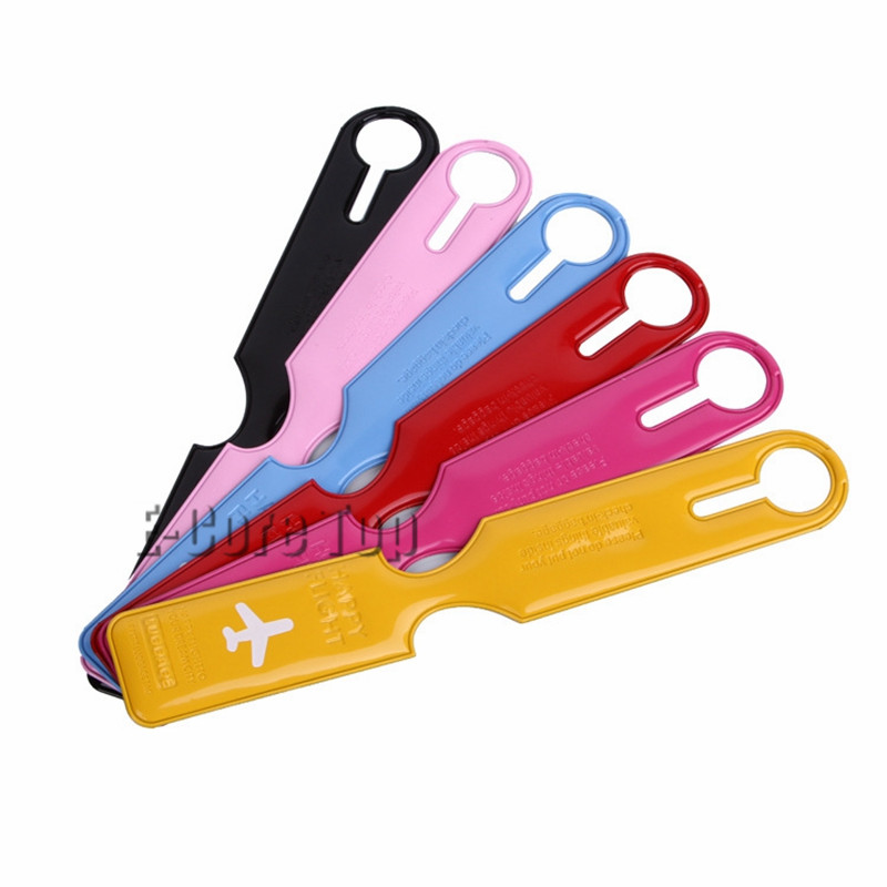 Koreanische Art Gepäck Tag Leicht Identifizieren Für Reisen PVC Weich Modische Koffer Label ID Adresse