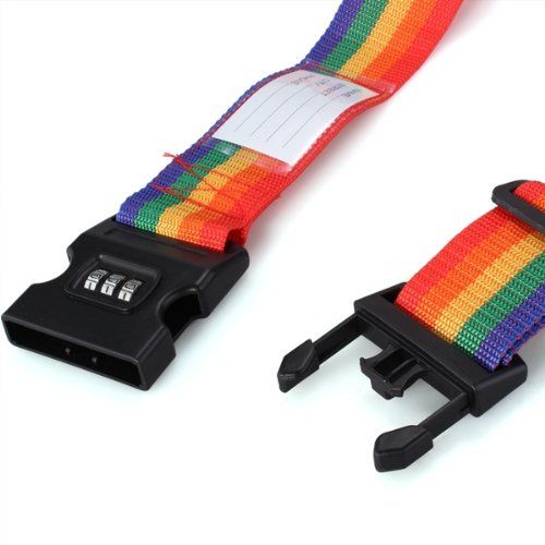 Texu mit Code Schloss NI5L Reisegepäck Koffer Gurtband Gepäck Rucksack Gürtel