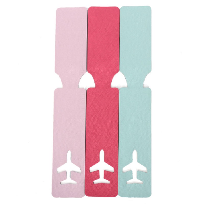 Neue 1 stück Gepäckanhänger Unisex Sendung Gepäckanhänger Weichem Leder Reise Zubehör