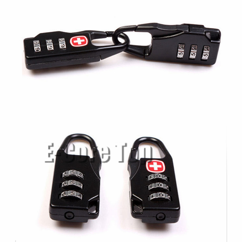 Sicherheit Reißverschluss Gepäckschloss Protector locker tragbare Mini Vorhängeschloss für Taschen