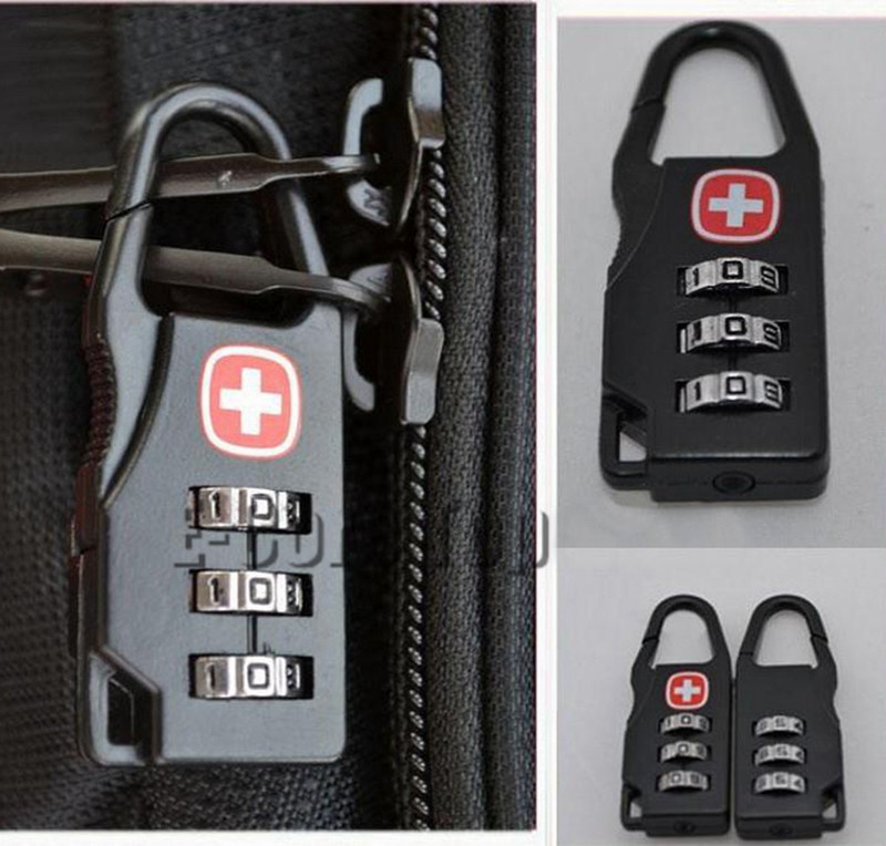 Sicherheit Reißverschluss Gepäckschloss Protector locker tragbare Mini Vorhängeschloss für Taschen