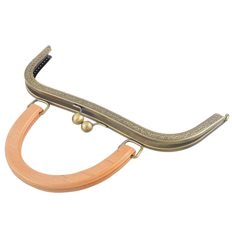 Verschlüsse für Geldbörsen und Handtaschen 1 stück 27 cm bogenförmigen mit Griff Metall